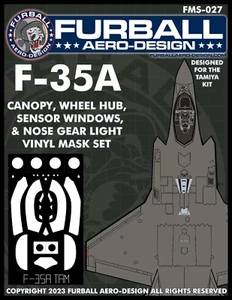 Juego de máscaras 1/48 Furball F-35A para el kit Tamiya - Imagen 1 de 2