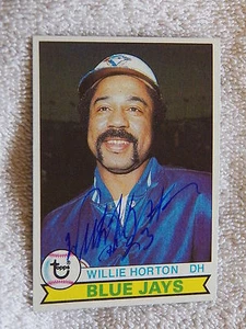 Toronto Blue Jays Willie Horton Signed 1979 Topps Card - Imagen 1 de 1