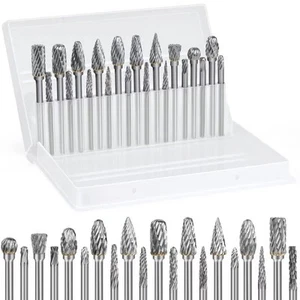 20 STCK. Hartmetall Grat Set Kompatibel mit Dremel 1/8 Zoll Schaft Schneideisen Schleifer Rotations T... - Bild 1 von 8