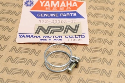 NOS Yamaha FJ1200 FZ750 MX360 RZ350 TY80 YZ360 Hose Clamp 322-26393-00 - Image 1 of 2