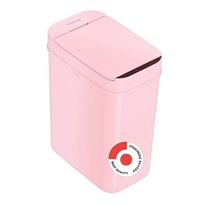  3 Gallon Sensor Pink Bathroom Trash Can, 10 Liter Small Touchless Slim  - Image 1 of 4