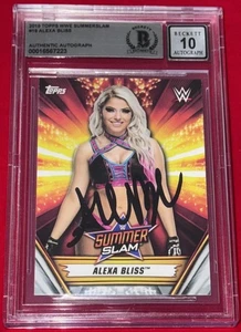 Alexa Bliss 2019 Topps WWE Wrestling "Summer Slam" Signed Card Auto BAS BGS 10 - Bild 1 von 3
