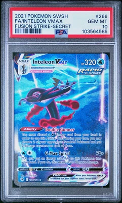 PSA 10 - Inteleon VMAX 266/264 SWSH Fusion Strike - Pokemon - Image 1 of 4