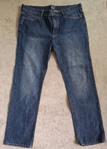 GH Bass Co 38X32 Men's Straight Leg Flat Front Denim Jeans - Picture 1 of 7