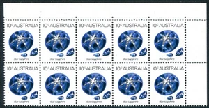 1974 Star Sapphire 10c - Corner block of 10 stamps MNH - Bild 1 von 1