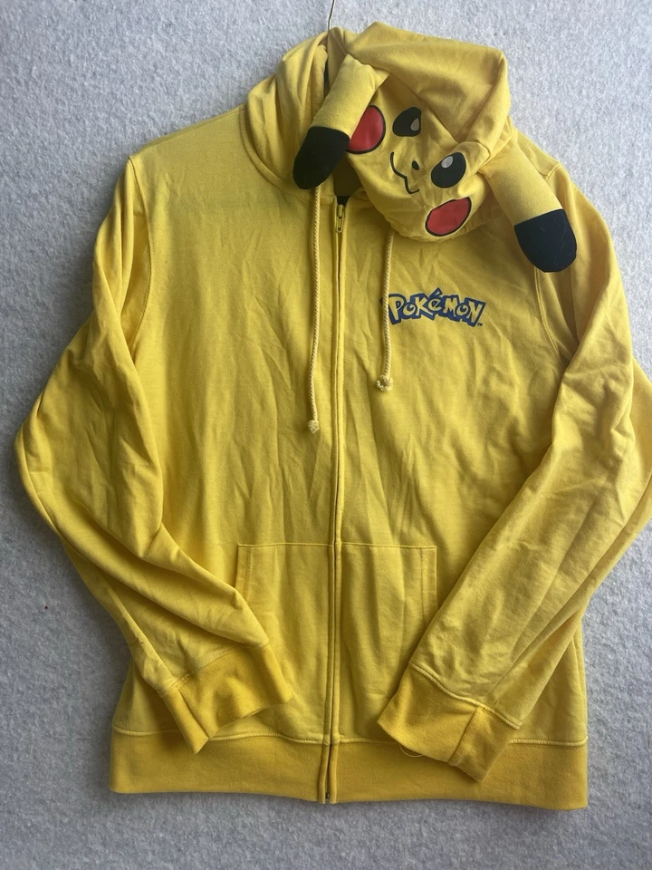 Pikachu Costume Sweatshirt Cosplay M/L - Image 1 of 4