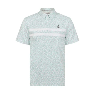 Mens Original Penguin Polo Shirt, Novelty Stripe, White Multi, NEW - Picture 1 of 4