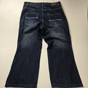 Jeans Dodeca Vintage Para Hombre 40x32 Azul Suelto Pierna Ancha Estilo Southpole Grunge Y2K - Imagen 1 de 13