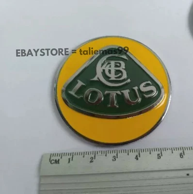Lotus Elise/Exige/Evora Metal Nose Hood Emblem – Front Badge, New, ( YELLOW ) - image 1 of 4