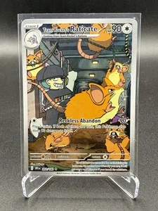 Team Rocket's Raticate 202/182 Sv10: Destined Rivals Holo - Imagen 1 de 10