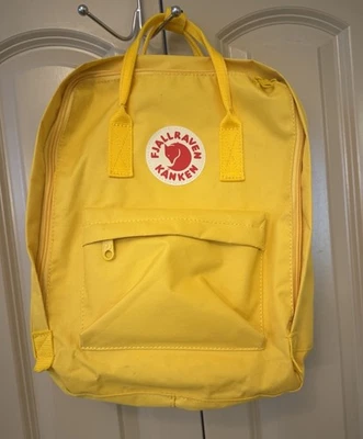 Fjallraven Kanken 23510 经典男女通用防水拉链背包黄色 — 第 1/4 张图片