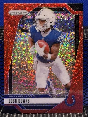 2024 Panini Prizm JOSH DOWNS Exclusive Sparkle Pack Red Prizm Indianapolis Colts - Image 1 of 2