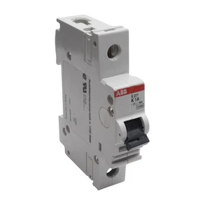 ABB S281-K1 Circuit Breaker, 1-Pole, 1A 230/400VAC, K-Curve, DIN Rail Mount - Picture 1 of 7