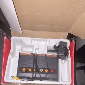 Atari Flashback 2 Console Black Orange Composite RCA with Box & Adapter