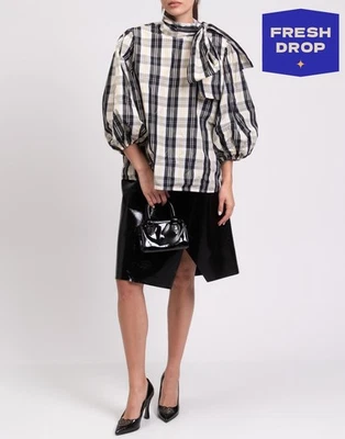 PVP €440 ROJO VALENTINO Top Blusa IT46 US10 UK14 XL Escote Corbata Manga 3/4 Foto 1 de 4