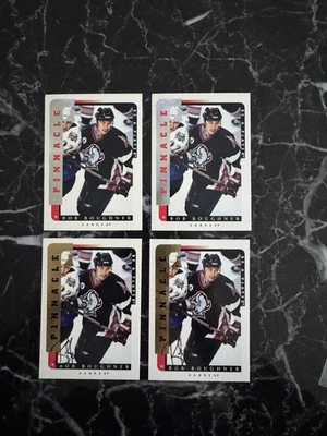 4x Bob Boughner 96-97 Pinnacle Be A Player Autograph Rookie Card Lot #178 Sabres - Image 1 of 4