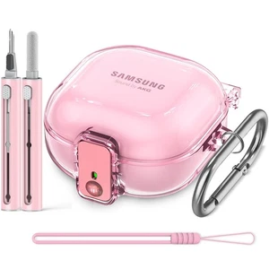 [mit Sicherheitsschloss] Clear Case für Samsung Galaxy Buds FE(2023)/Buds 2 Pro(202... - Bild 1 von 8