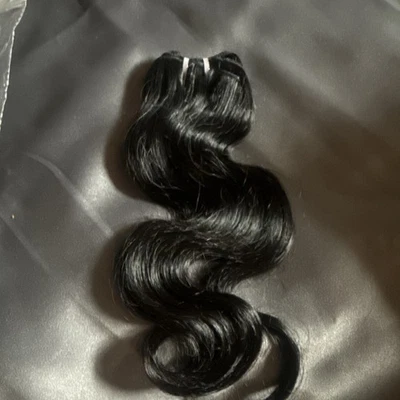 Paquetes crudos cabello humano cuerpo ondulado 14 pulgadas de grosor extremos sin enredos desprendimiento 15A Foto 1 de 4