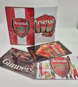 5 x Arsenal Fußball Metall Männerhöhle Schilder 20 x 30 cm - Bild 1 von 9