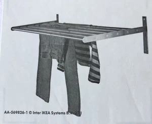Stendibiancheria da parete 67 cm Ikea Grundtal Mikael Warnhammar - Foto 1 di 4