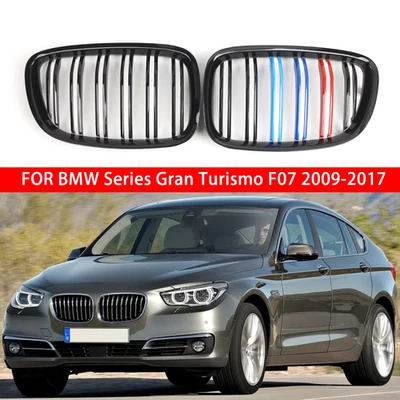Para BMW F07 GT 528i 535i 550i 2010-2016 M Color Negro Brillante Rejilla Delantera Foto 1 de 4