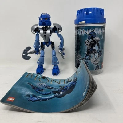 LEGO BIONICLE Gali Toa Nuva 8570 Kanohi Kaukau COMPLETE (instructions, canister) - Image 1 of 4