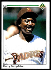 1990 Upper Deck  #288  Garry Templeton  Shortstop San Diego Padres FREE shipping