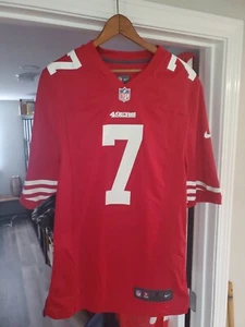 San Francisco 49ers Boys Jersey Small  Red Colin Kaepernick 7 Nike Swoosh NFL - Picture 1 of 8