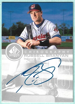 1999 SP Authentic - Chirography - Russell Branyan - Cleveland Indians - NrMt - Image 1 of 4