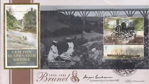 (105523) Benham ANGUS BUCHANAN SIGNED Brunel Booklet Pane GB FDC Bristol 1997 - Picture 1 of 4