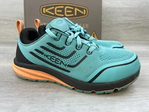Keen Utiliy Baskets Femme Bout Composite Travail 8 Bleu Maille Utlity Confort Chaussures - Photo 1/12