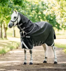 Rambo Supreme Turnout Heavy 1680D Plus Varilayer 450 g - nero/grigio temporale - Foto 1 di 6