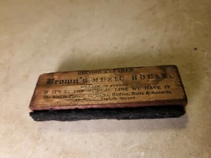 Antique Phonograph Record Duster Cleaner BROWN'S Music House READING PA Victrola - Picture 1 of 5