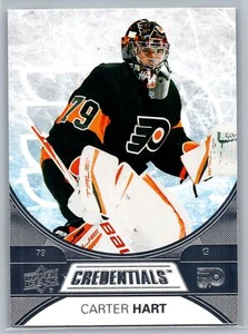 2021-22 Upper Deck Credentials #34 Carter Hart Philadelphia Flyers - Picture 1 of 2