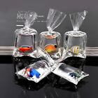 1 PC Resin Goldfish Charms Small Fish In Water Bag Pendant For KeyChain Diy Sp