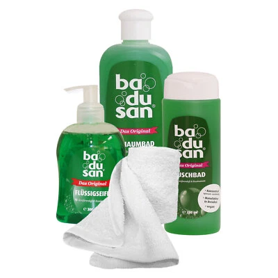 OLSHOP AG badusan Wohlfühlset "Das Original" 4-teilig Duschbad Schaumbad Flüssigseife