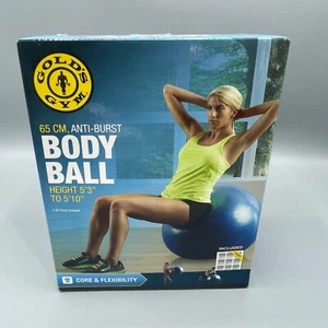Gold's Gym 65 Cm Anti-Burst Body Ball New In Box - Picture 1 of 5