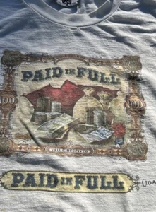 Paid In Full Make Cigars White T-Shirt. XL Vintage - Picture 1 of 7
