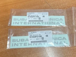 GENUINE SUBARU STI FOG LIGHT DECALS SET OF TWO 91502FE100 SAVE $20 NEW - Picture 1 of 1
