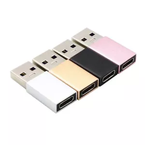2Pcs USB-C Type C Female to Type A USB 3.0 Male Converter Connector Adapter - Picture 1 of 5