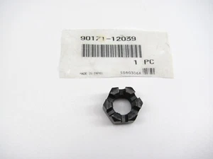 YAMAHA NOS STEERING REAR FRONT SUSPENSION WHEEL CASTLE NUT 12mm 90171-12039 - Picture 1 of 2
