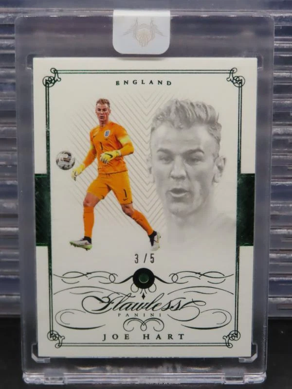 2015-16 Panini Flawless Soccer Joe Hart Emerald Diamond Gem #3/5 England