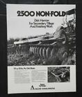 1980 ALLIS-CHALMERS "2500 SERIES NON-FOLD DISK HARROWS" SPECIFICATIONS BROCHURE