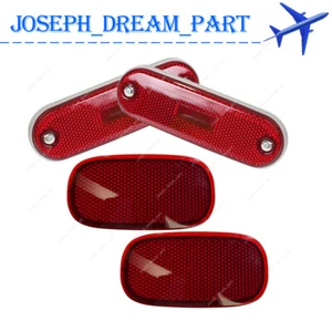 Fit For 96-04 Toyota RAV4 Rear Bumper Red Reflector Side Marker Signal Lamp Kit - Bild 1 von 8
