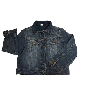 Child Lee Riders Denim Jean Jacket Size S Blue Classic Design EUC 5 Button Down - Picture 1 of 7