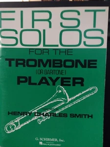 First Solos for the Trombone or Baritone Player Trombone Baritone BC New Cond. - Picture 1 of 10