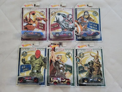 Hot Wheels Walmart Exclusive Marvel Avengers Complete Set Of 6, NIP (14A) - Image 1 of 4