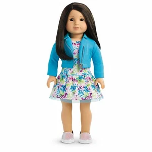 American Girl 18" Doll Truly Me #64 No 64 Light Skin Black Hair Brown Eyes New - Picture 1 of 8