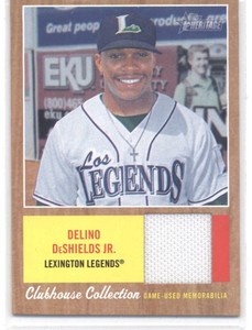 2011 Topps Heritage Minor League Clubhouse Collection Relics #DDS Delino DeShiel