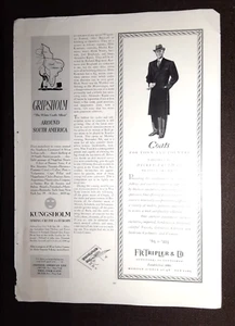 1937 SWEDISH LINE Magazine AD~GRIPSHOLM to SOUTH AMERICA~Chez Rosette/New York - Picture 1 of 5